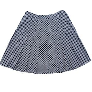 Metro Collection Black & White Pleated Mini Skirt 12